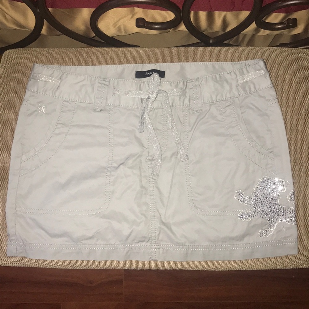 Grey mini skirt NWT